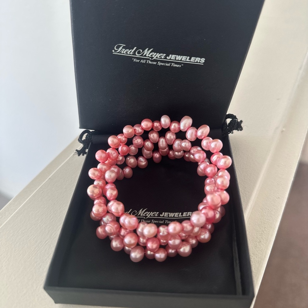 Fresh water pink Pearl bracelet